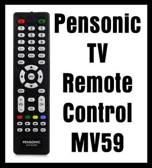 Remote Control Codes For Pensonic TVs.